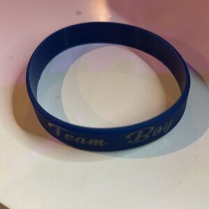 Blue 'Team Boy' Wristband